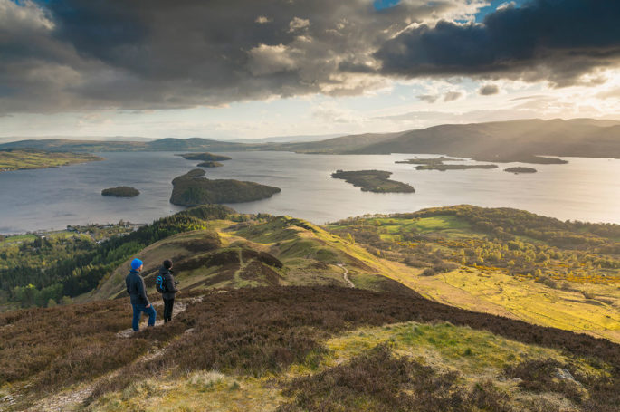 Walkers on Conic Hill